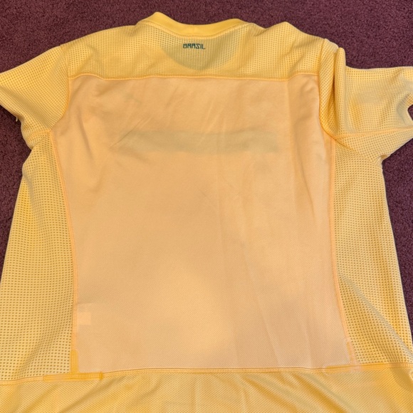 Nike Yellow Brazil Soccer Shirt - Picture 7 of 11